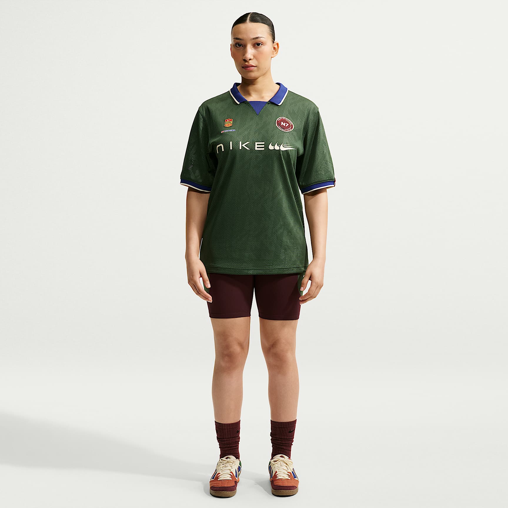 タイニーリーコンTNRCN ALL OR NOTHING SHORTSカーキ L Nike One N7 Women's High-Waisted 8
